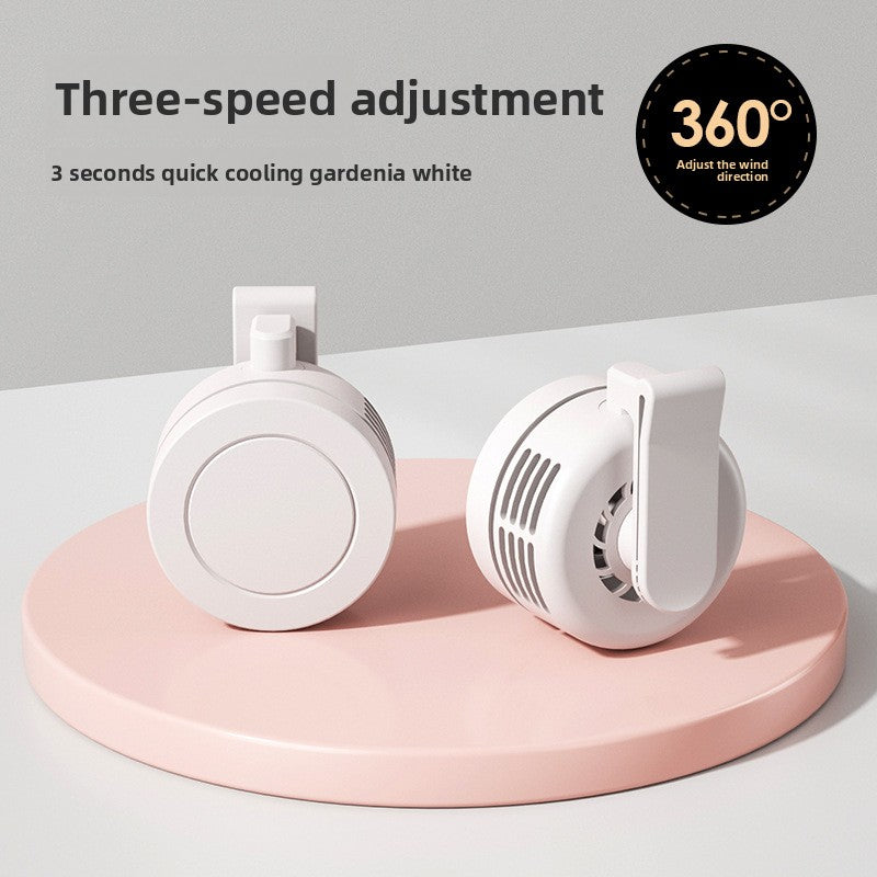 Clip-On USB Mini Fan with Rechargeable Battery