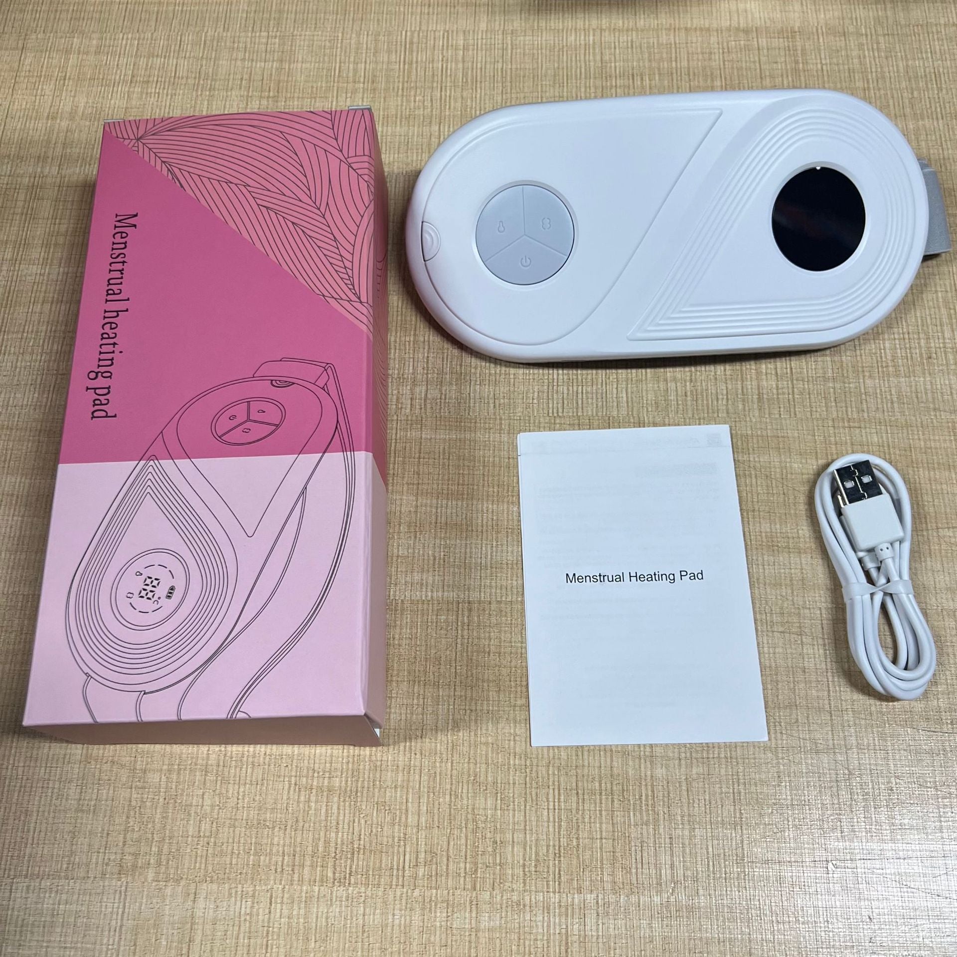 Rechargeable Menstrual Heating Pad with Massage