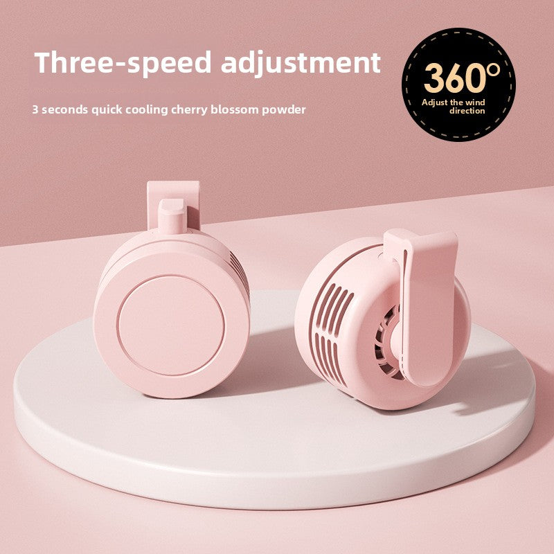 Clip-On USB Mini Fan with Rechargeable Battery